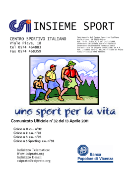 cu 32 - Centro Sportivo Italiano