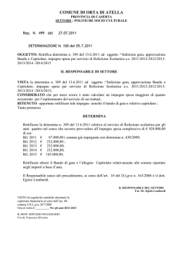 sezione seconda - Comune di