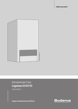Manuale d`uso Logamax U154 con pompa di circolazione