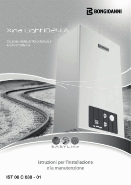 Libretto Xina Light - Bongioanni Caldaie