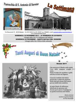 Domenica 18 dicembre 2011 - Parrocchia S. Antonio di Savena