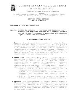COMUNE DI CASAMICCIOLA TERME