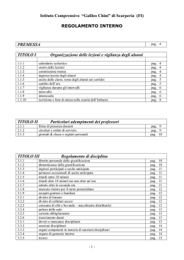 regolamento istituto scarperia - Istituto Comprensivo Scarperia