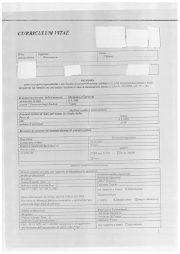 curriculum vitae - Azienda per i Servizi Sanitari n. 6