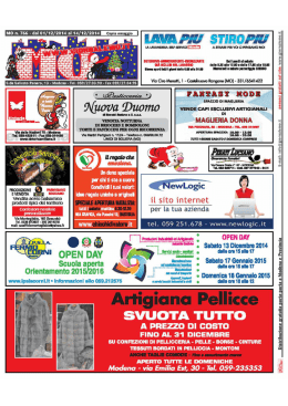 MO 766 del 01/12/14 - Giornale di annunci Modena