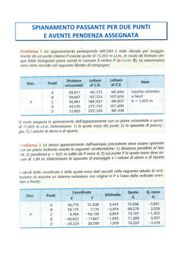 SPIANAMENTO PASSANTE PER DUE PUNTI E AVENTE