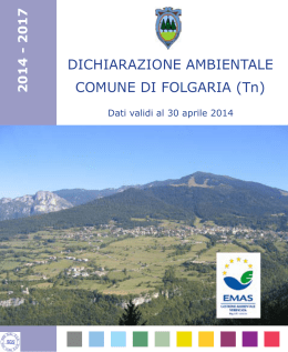Dichiarazione ambientale 2014-2017_Folgaria