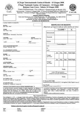 scheda anteriore.AI - Gruppo Cinofilo Rendese