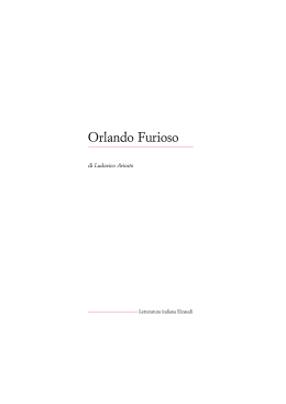Orlando Furioso - Biblioteca della Letteratura Italiana