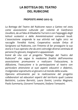 la bottega del teatro del rubicone