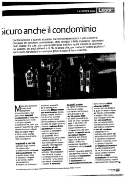 Sicuro anche il condominio