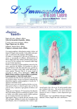 Regina caeli - Piccola città dell`Immacolata