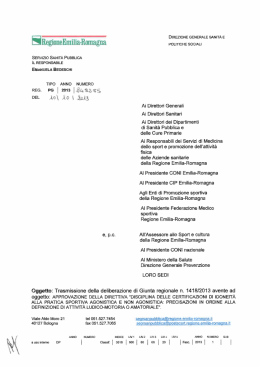Nota trasmissione DGR _1418_2013
