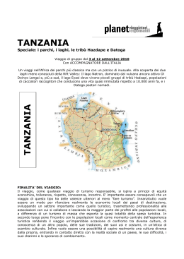 TANZANIA Nord speciale 3-12 settembre