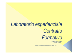 Materiale laboratorio contratto di apprendimento clinico