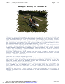 Settaggio e Hovering con l`elicottero RC Pagina 1 di 62 Toflyrc