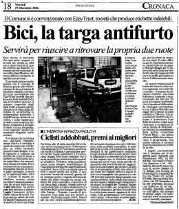 CRONACA - BiciSicura