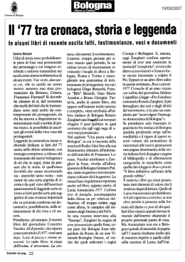 Il `77 tra cronaca, storia e leggenda