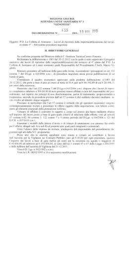 DELIBERAZIONE N. i39 DEL 19 MAR. 2Ùl3
