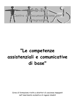 le competenze assistenziali e comunicative di base