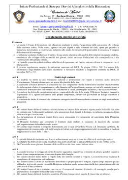 Regolamento Istituto approvato il 30-06-2014