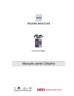 Manuale utente Cittadino
