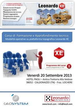 Diapositiva 1 - Leonardo Software House