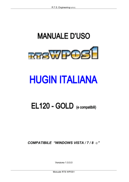 MANUALE D`USO - Rts Engineering