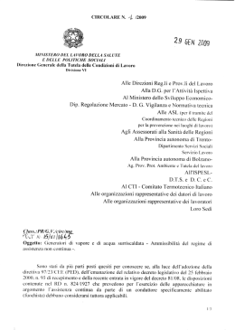 Circolare n. 1 - vai al sito del Ministero Lavoro e delle Politiche Sociali