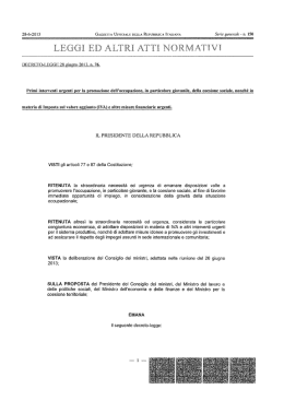 decreto legge 28 6 13