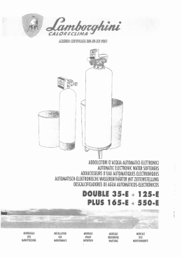 manuale valvola duble-plus - h2o