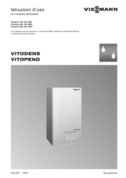 vitodens/vitopend - Certificazione energetica