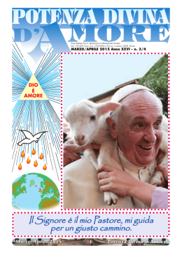 Marzo-Aprile 2015 - Opera dello Spirito Santo