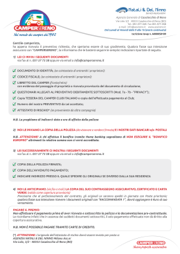 Page 1 Nuova proposta assicurativa Servizi Assicurativi Natali & Del