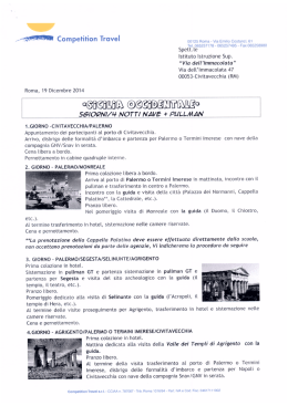 Viaggio d`istruzione in Sicilia occidentale