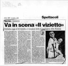 î Va in s - Compagnia della Rancia