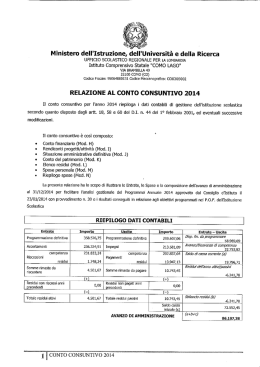 Relazione al Conto Consuntivo 2014