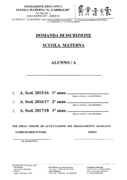moduli iscrizione a.s. 2015.2016