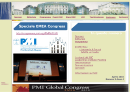Speciale EMEA Congress - PMI-NIC