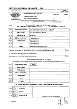 ISTITUTO SUPERIORE DI SANIT&Agrave;