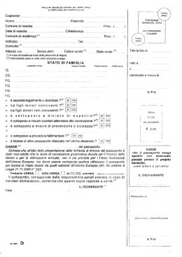 Rinnovo passaporto e lista documenti necessari