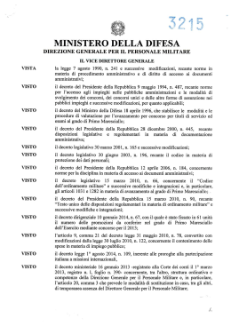 Decreto dirigenziale 1 ottobre 2014 n. 3215