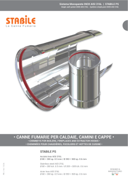 &bull; CANNE FUMARIE PER CALDAIE, CAMINI E CAPPE &bull;