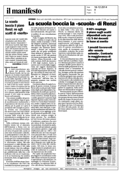 scuola&raquo; di Renzi - Gilda degli Insegnanti