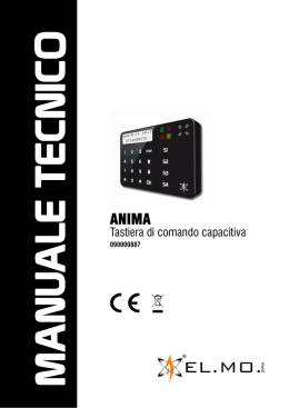 Tastiera di comando capacitiva