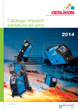 Catalogo Saldatrici ad Arco Oerlikon