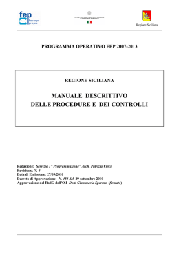 Manuale Descrittivo - FEP 2007