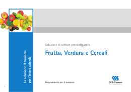 Frutta, Verdura e Cereali - CSB