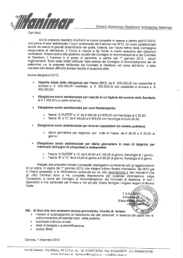 FONDO ASSISTENZA NAZIONALE INTEGRATIVA MARi`iTM/ll