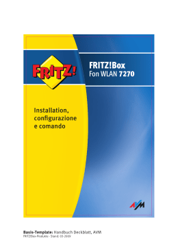 FRITZ!Box - Assistenza Tecnica TIM 187 Assistenza Tecnica